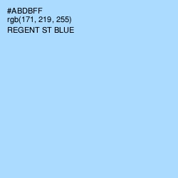 #ABDBFF - Regent St Blue Color Image